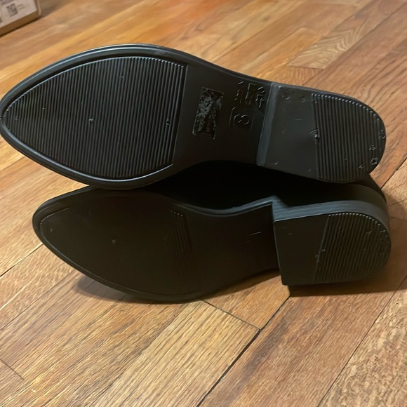 •JEFFREY CAMPBELL•NWOB "HAVANA LAST" BLACK SUEDE ANKLE BOOTS SIZE 8 - Picture 9 of 11